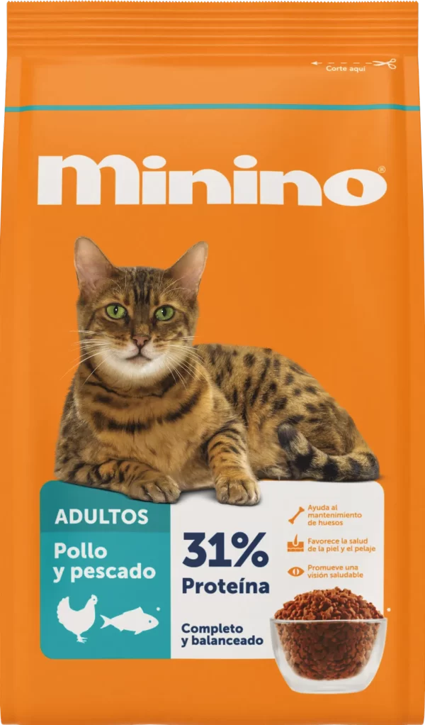 MININO ADULTOS POLLO Y PESCADO CROQUETAS