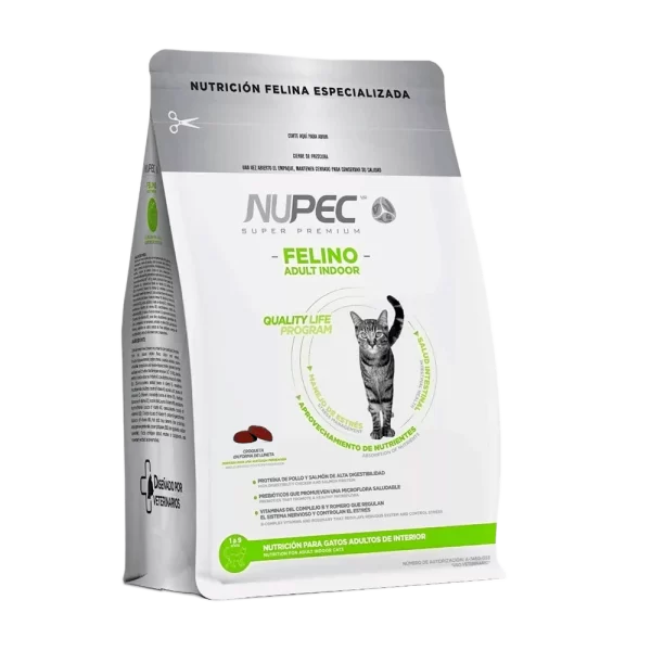 NUPEC SUPER PREMIUM FELINO ADULT INDOOR CROQUETAS