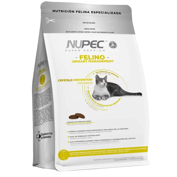 NUPEC SUPER PREMIUM FELINO URINARY MANAGEMENT CROQUETAS  1.5 KG